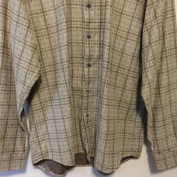 Hathaway Faux Suede Plaid Button Down Dress Shirt - Picture 6 of 12